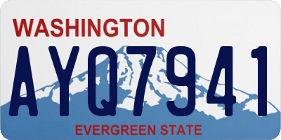 WA license plate AYQ7941
