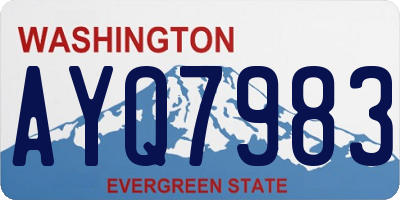 WA license plate AYQ7983
