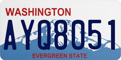 WA license plate AYQ8051