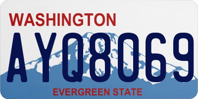 WA license plate AYQ8069