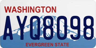 WA license plate AYQ8098