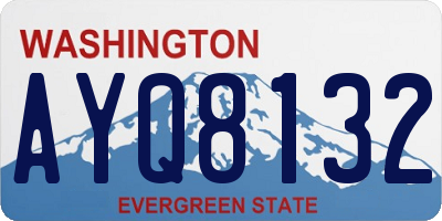 WA license plate AYQ8132