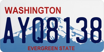 WA license plate AYQ8138