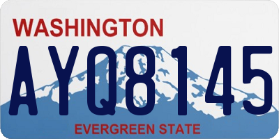 WA license plate AYQ8145