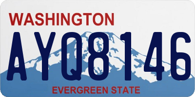 WA license plate AYQ8146