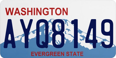 WA license plate AYQ8149