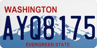WA license plate AYQ8175
