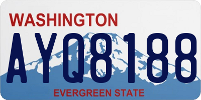 WA license plate AYQ8188