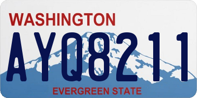 WA license plate AYQ8211