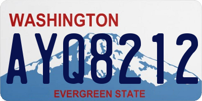 WA license plate AYQ8212