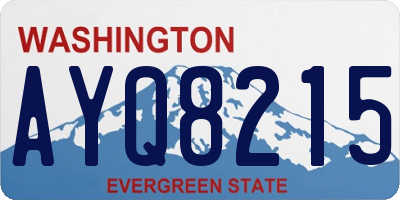 WA license plate AYQ8215