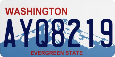 WA license plate AYQ8219