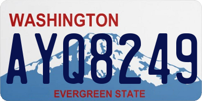WA license plate AYQ8249