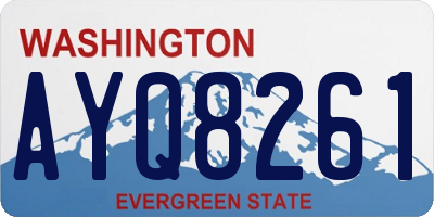 WA license plate AYQ8261