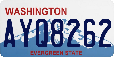 WA license plate AYQ8262