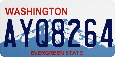 WA license plate AYQ8264