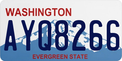 WA license plate AYQ8266
