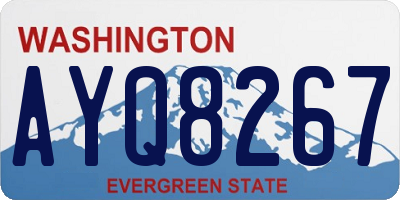 WA license plate AYQ8267