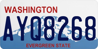 WA license plate AYQ8268