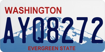 WA license plate AYQ8272