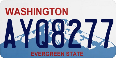 WA license plate AYQ8277