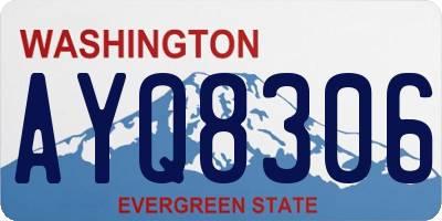 WA license plate AYQ8306