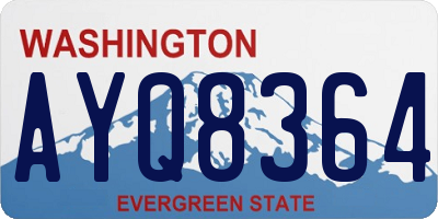 WA license plate AYQ8364