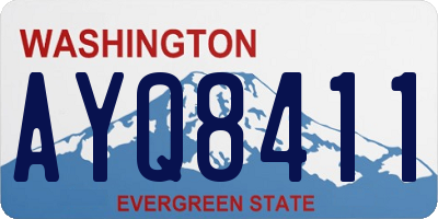 WA license plate AYQ8411