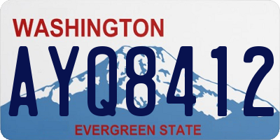 WA license plate AYQ8412