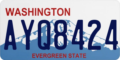 WA license plate AYQ8424