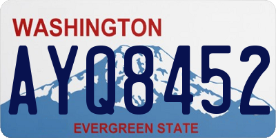 WA license plate AYQ8452