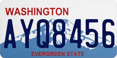 WA license plate AYQ8456