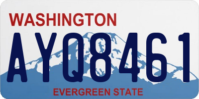 WA license plate AYQ8461