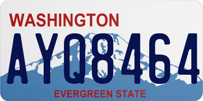 WA license plate AYQ8464