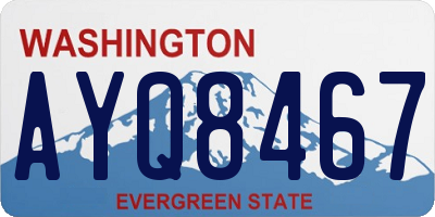 WA license plate AYQ8467