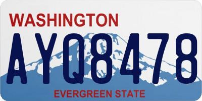 WA license plate AYQ8478