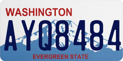 WA license plate AYQ8484