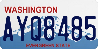 WA license plate AYQ8485