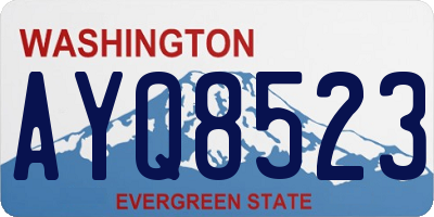 WA license plate AYQ8523