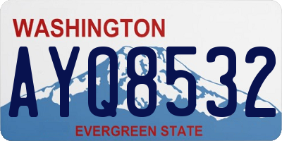 WA license plate AYQ8532