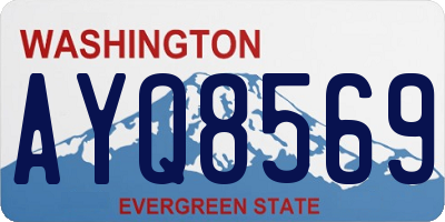 WA license plate AYQ8569