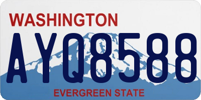 WA license plate AYQ8588