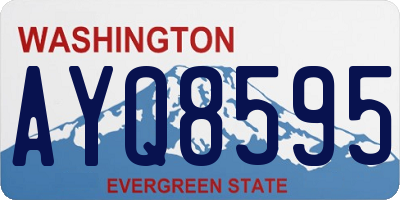 WA license plate AYQ8595