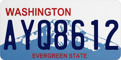 WA license plate AYQ8612