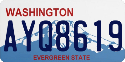 WA license plate AYQ8619