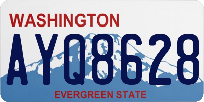 WA license plate AYQ8628