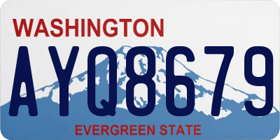 WA license plate AYQ8679