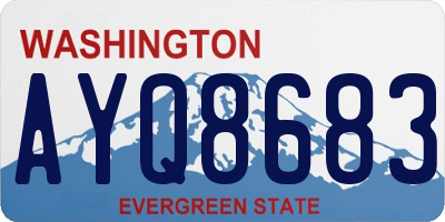 WA license plate AYQ8683