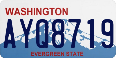WA license plate AYQ8719
