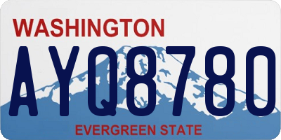 WA license plate AYQ8780
